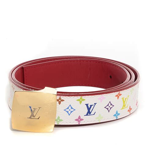 lv belt multicolor|lv monogram belt canvas.